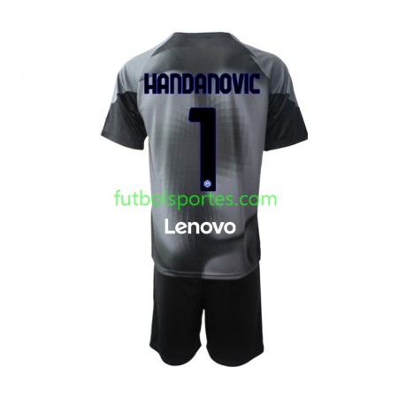 Camiseta Inter Milan Samir Handanovic 1 Portero Niño Primera Equipación 2022/2023